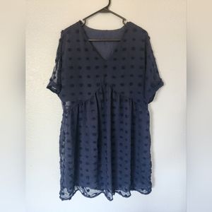 Navy Blue Women's Dress Medium